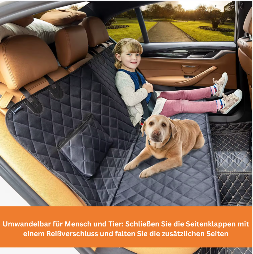 WuffHauss Shield – Luxus-Autositzschutz für Hunde